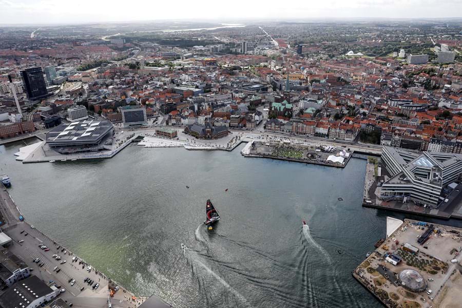 Billede fra The Ocean Race i Aarhus havn